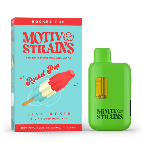 Rocket Pop - Live Resin Liquid Diamonds Hybrid - THCA Disposable - 3.5g
