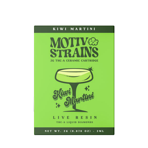 Kiwi Martini - Live Resin Liquid Diamonds Sativa - THCA Cartridge - 2g