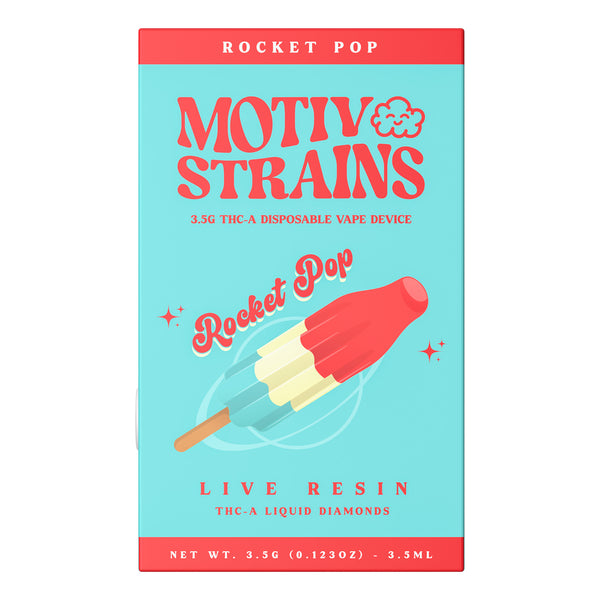 Rocket Pop - Live Resin Liquid Diamonds Hybrid - THCA Disposable - 3.5g
